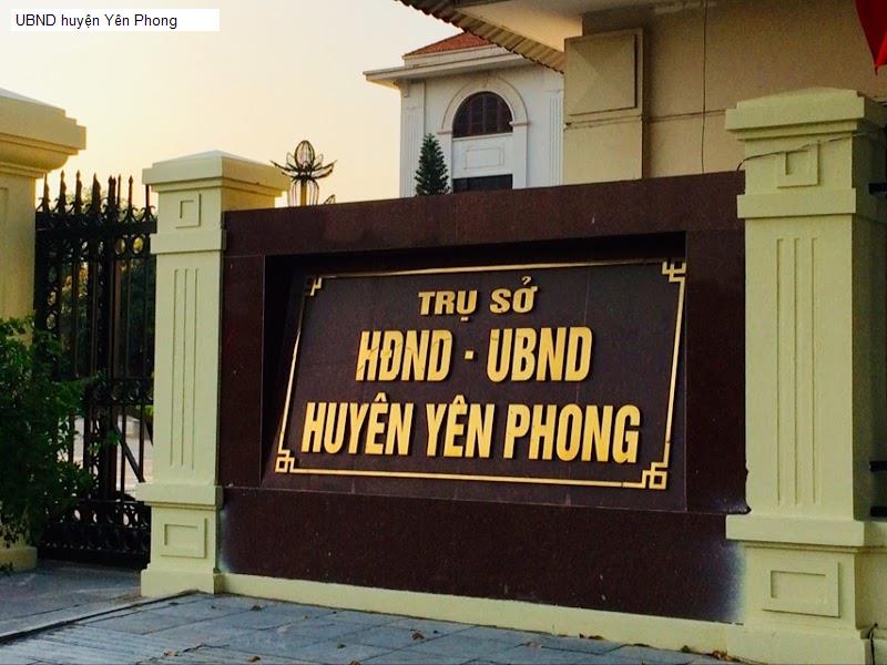 UBND huyện Yên Phong