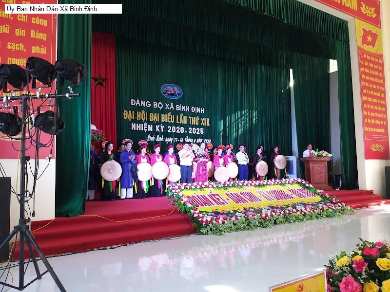 Ủy Ban Nhân Dân Xã Bình Định
